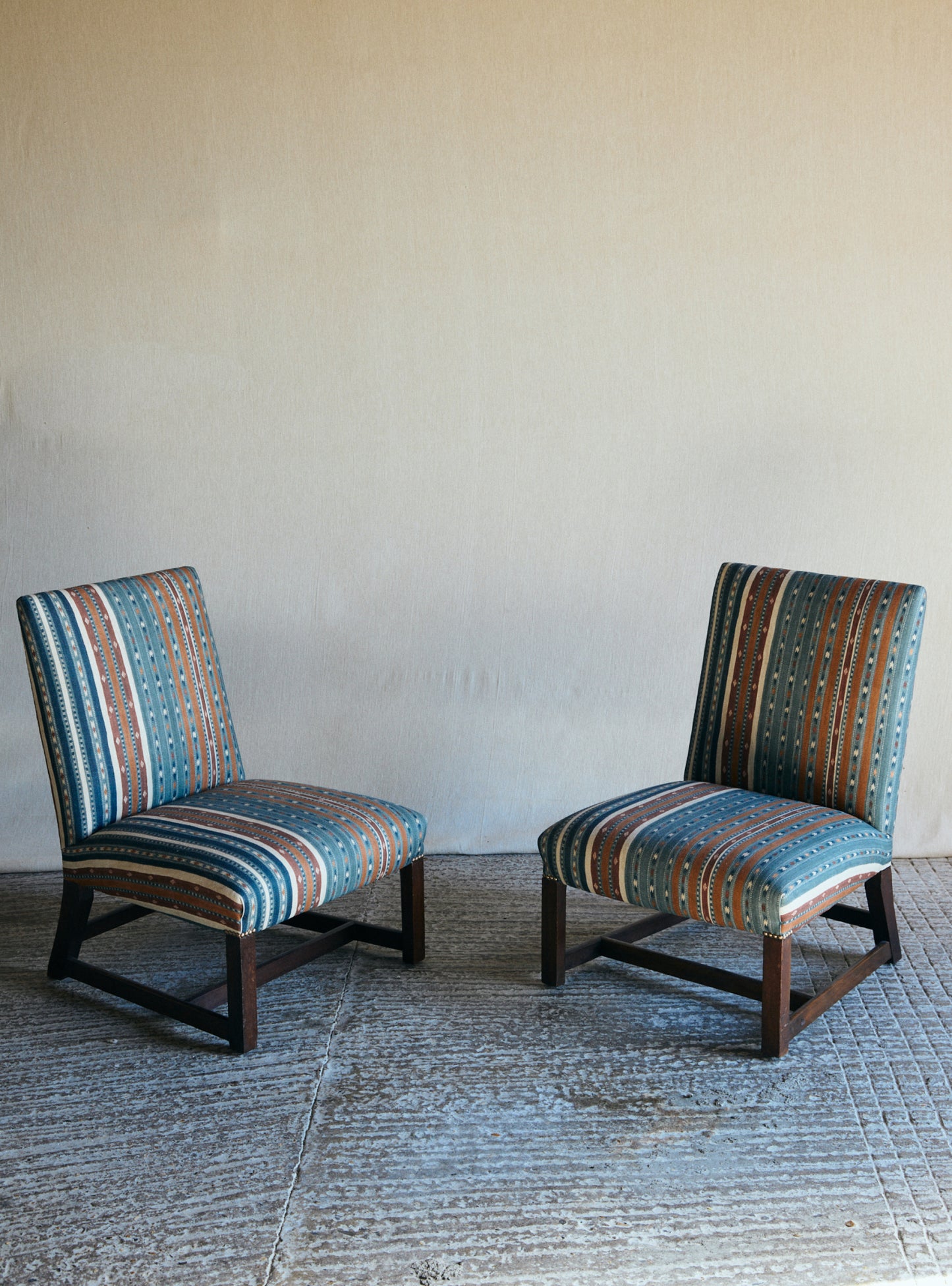 Vol. 102 Pair of Antique Slipper Chairs