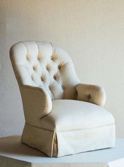 Vol. 101 Pair of Antique Button Back Chairs