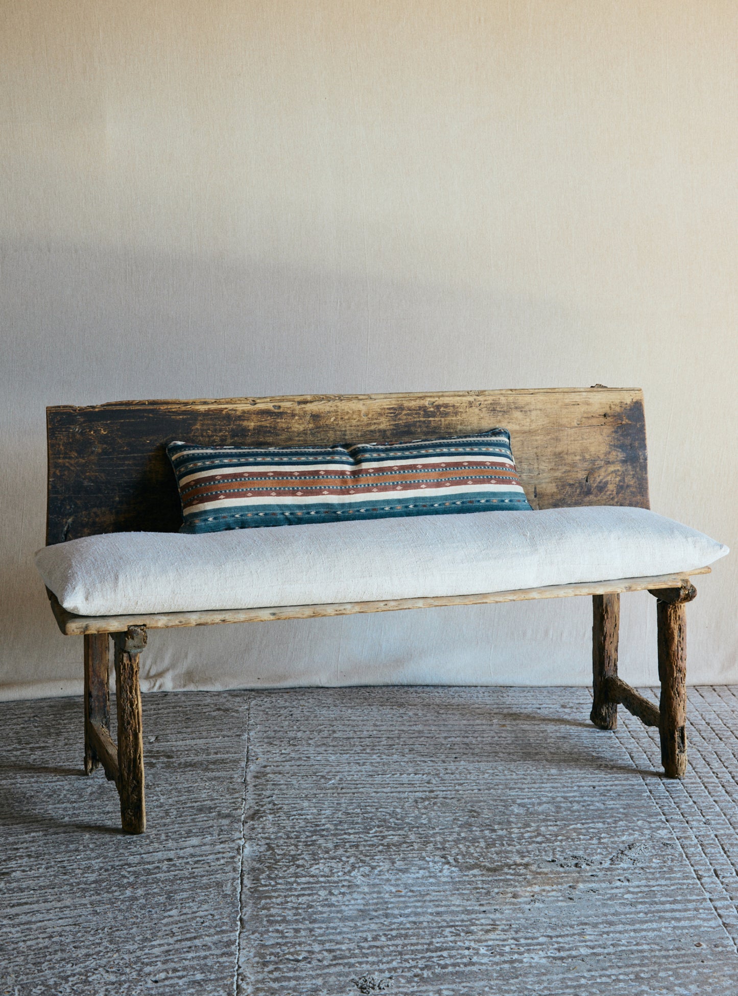 Vol. 104 Primitive Spanish Bench, Circa 1800