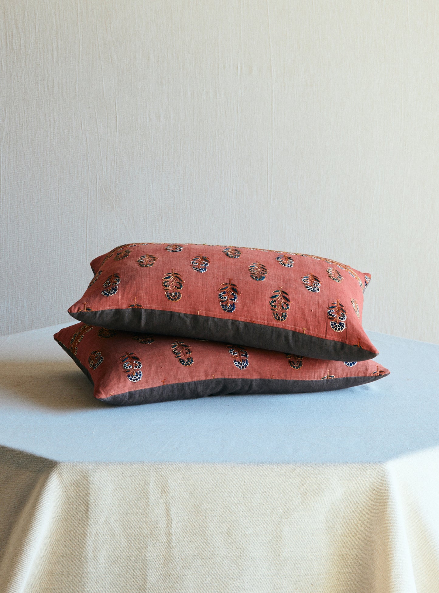 Vol. 211 ANTIQUE INDIENNE EMBROIDERED CUSHION I