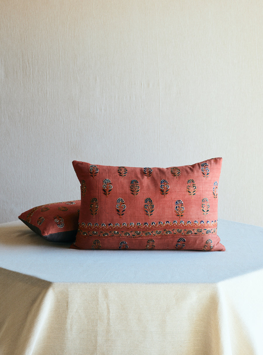 Vol. 211 ANTIQUE INDIENNE EMBROIDERED CUSHION I